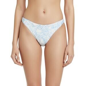 Faithfull The Brand Palmero Paisley Bikini Bottom Powder Blue NWT Women XL